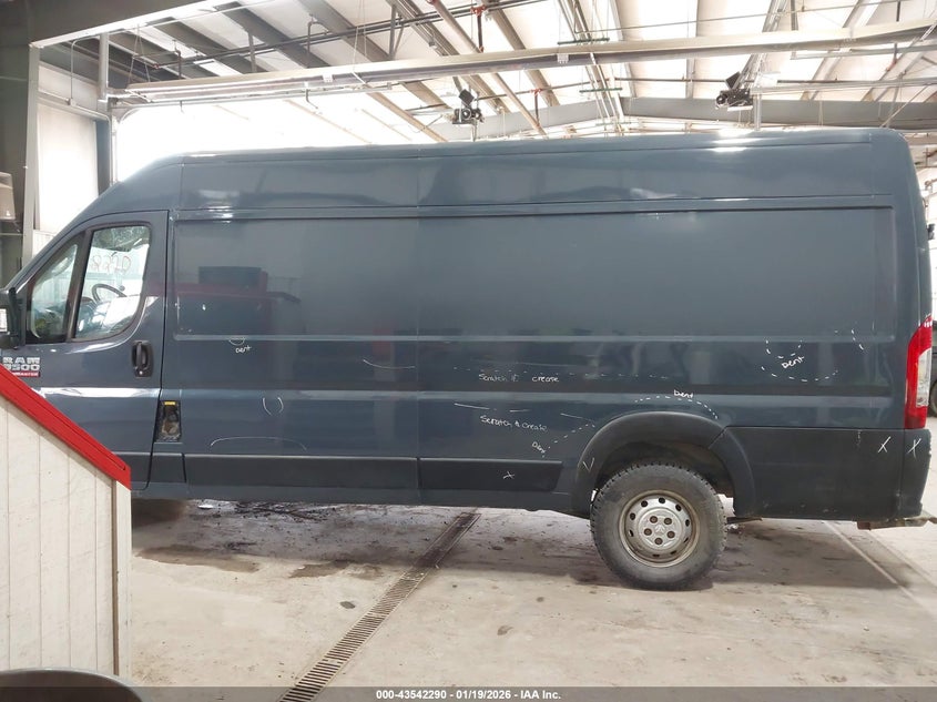 2019 Ram Promaster 3500 Cargo Van High Roof 159 Wb Ext VIN: 3C6URVJG2KE544887 Lot: 43542290