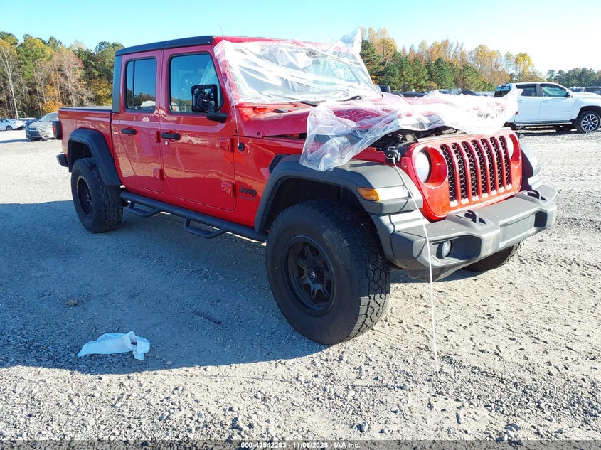 Vin: 1c6hjtag7ll108476, lot: 44037332, jeep gladiator sport s 4x4 2020 img_1