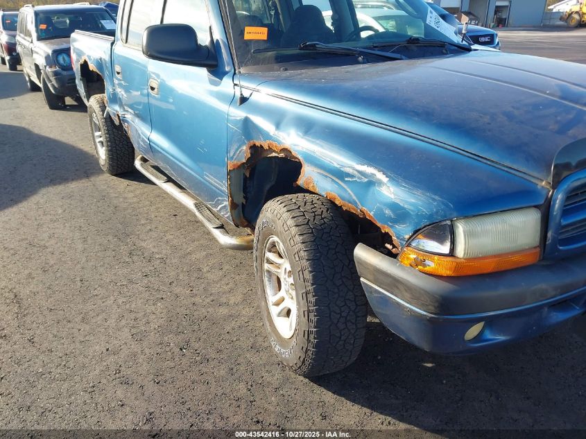 2003 Dodge Dakota Sport/Sxt VIN: 1D7HG38N23S154191 Lot: 43542416