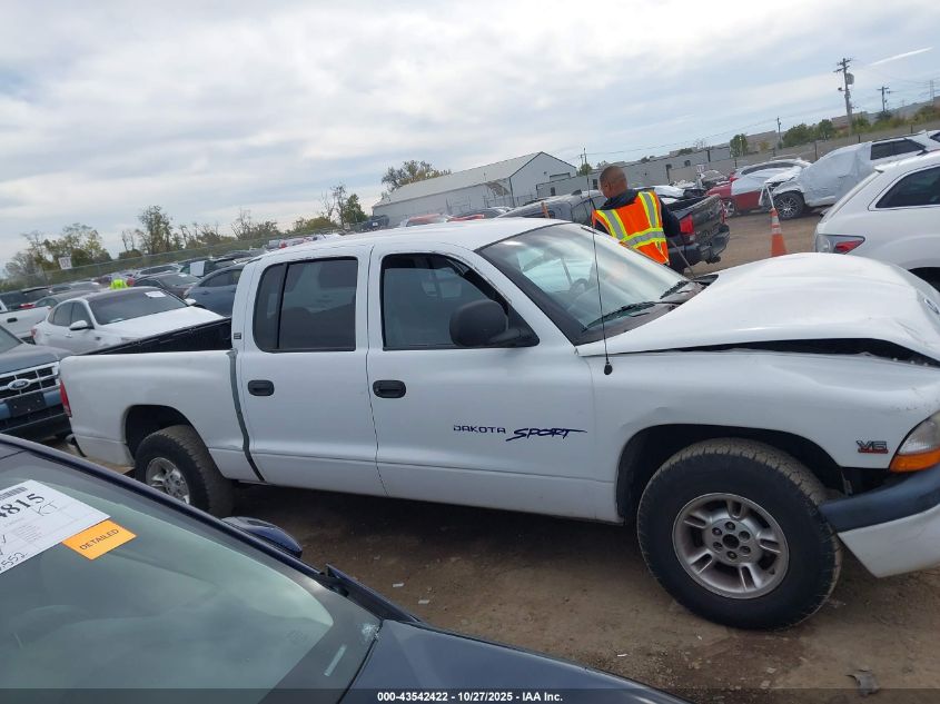 2000 Dodge Dakota Slt/Sport VIN: 1B7GL2AX3YS718767 Lot: 43542422