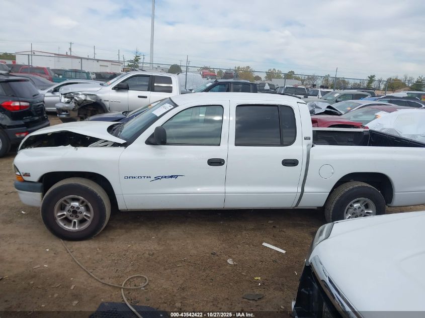 2000 Dodge Dakota Slt/Sport VIN: 1B7GL2AX3YS718767 Lot: 43542422