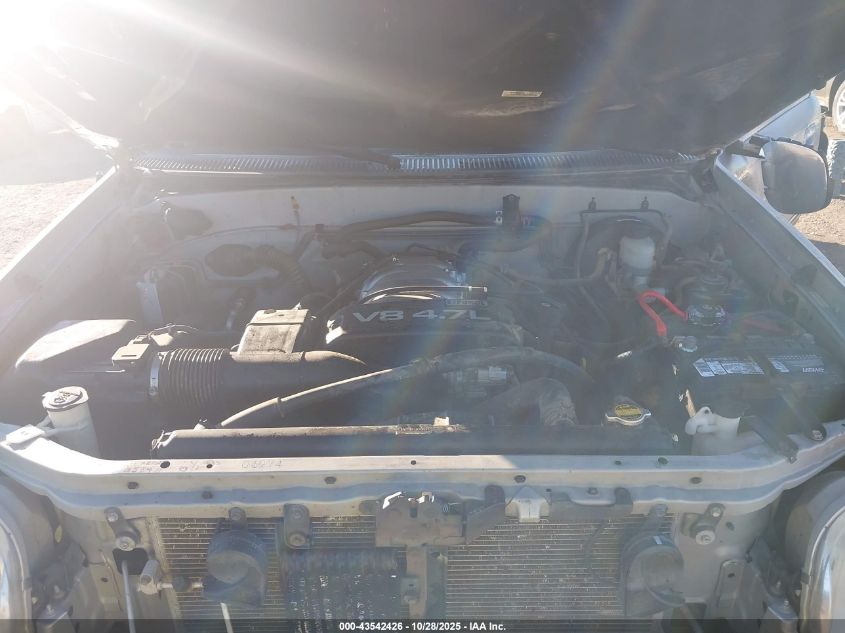 2002 Toyota Tundra Sr5 V8 VIN: 5TBBT44182S234065 Lot: 43542426