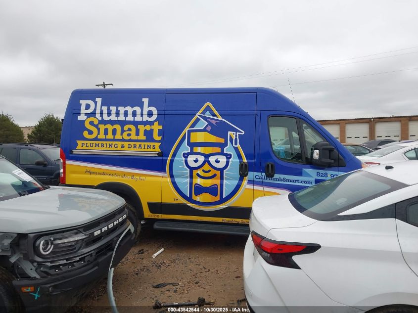 2021 Ram Promaster 1500 High Roof 136 Wb VIN: 3C6LRVBG6ME582734 Lot: 43542544