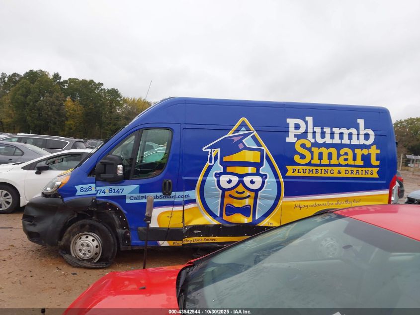 2021 Ram Promaster 1500 High Roof 136 Wb VIN: 3C6LRVBG6ME582734 Lot: 43542544