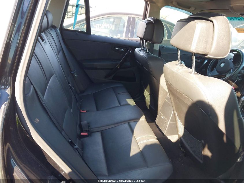 2008 BMW X3 3.0Si VIN: WBXPC934X8WJ02703 Lot: 43542946