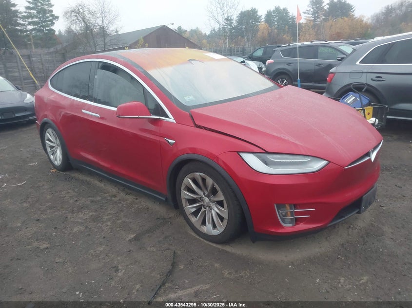 2020 Tesla Model X VIN: 5YJXCAE27LF250573 Lot: 43543295