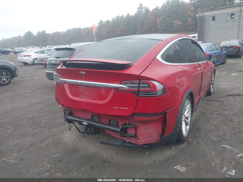 2020 Tesla Model X VIN: 5YJXCAE27LF250573 Lot: 43543295