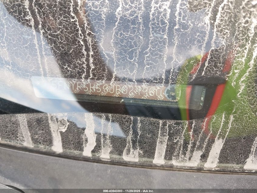 2018 Honda Pilot Ex-L VIN: 5FNYF5H59JB027960 Lot: 43543303