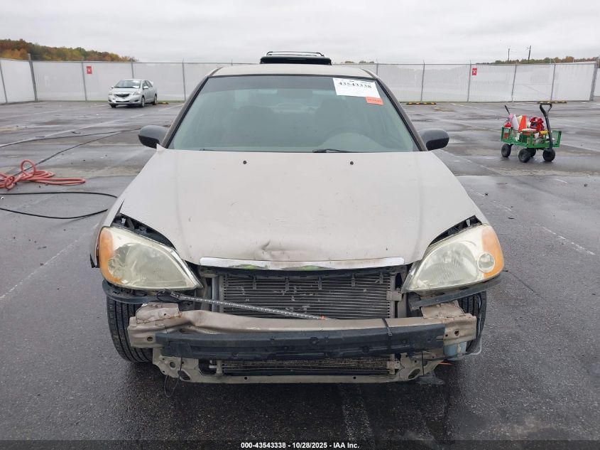 2001 Honda Civic Lx VIN: 2HGES15521H618607 Lot: 43543338