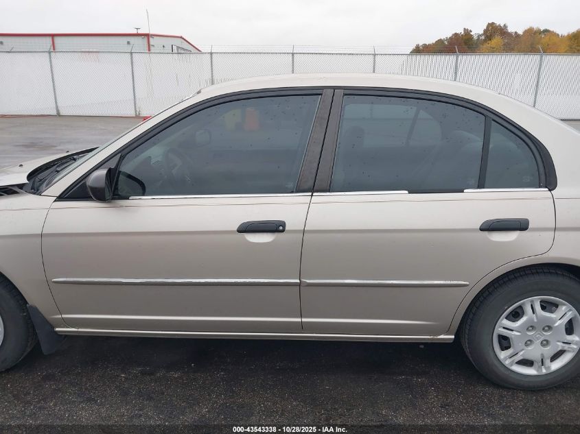 2001 Honda Civic Lx VIN: 2HGES15521H618607 Lot: 43543338