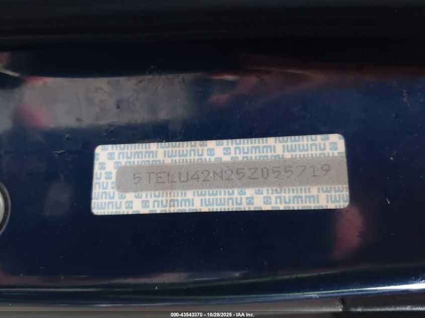 2005 Toyota Tacoma Base V6 VIN: 5TELU42N25Z055719 Lot: 43543370
