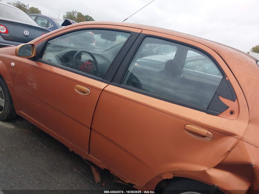 2006 Chevrolet Aveo Ls VIN: KL1TD56616B636537 Lot: 43543374