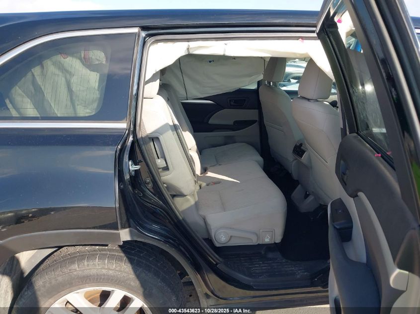 2016 Toyota Highlander Le VIN: 5TDZARFH6GS023120 Lot: 43543623