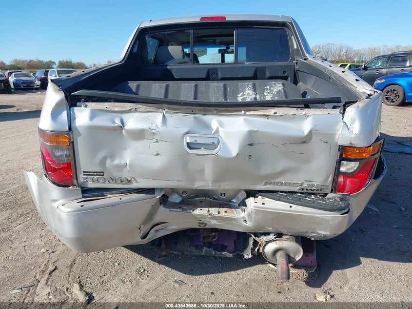 2007 Honda Ridgeline Rtl VIN: 2HJYK16537H516652 Lot: 43543686