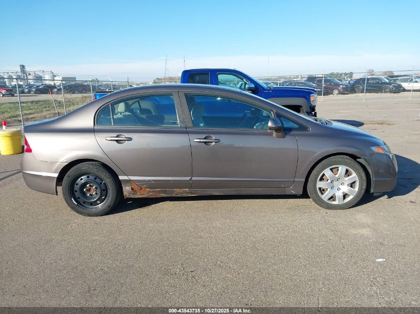 2009 Honda Civic Lx VIN: 19XFA16519E046165 Lot: 43543735