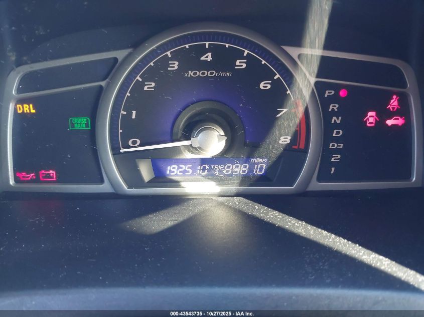 2009 Honda Civic Lx VIN: 19XFA16519E046165 Lot: 43543735