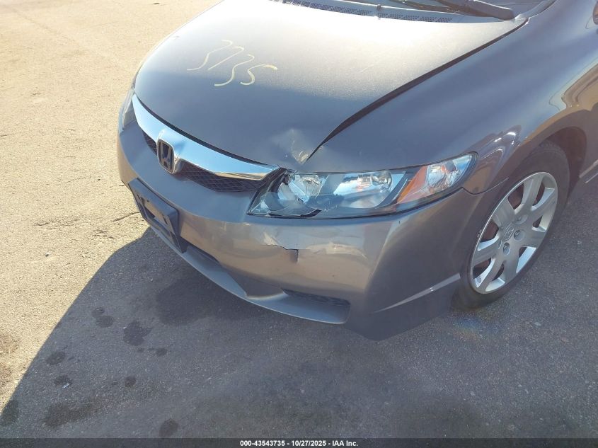 2009 Honda Civic Lx VIN: 19XFA16519E046165 Lot: 43543735