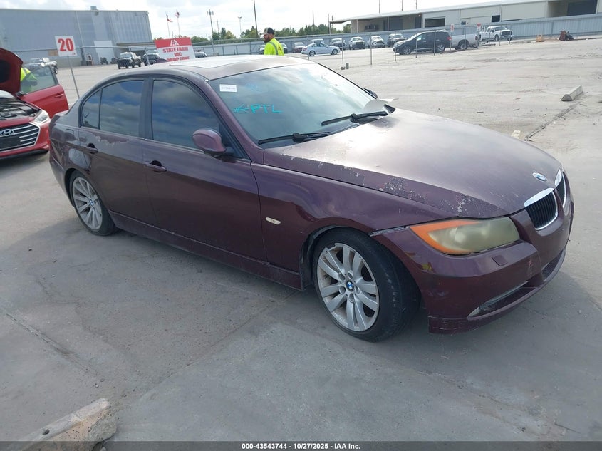 2008 BMW 328I red sedan gasoline WBAVA375X8NL55968 photo #1