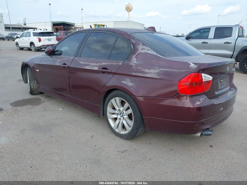 2008 BMW 328I red sedan gasoline WBAVA375X8NL55968 photo #4
