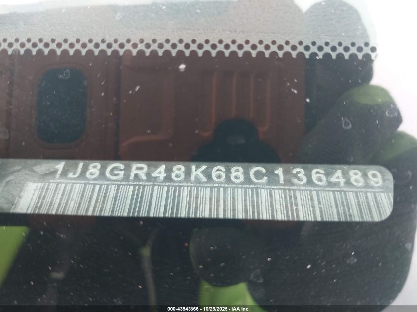 2008 Jeep Grand Cherokee Laredo VIN: 1J8GR48K68C136489 Lot: 43543866