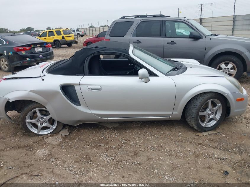 2001 Toyota Mr2 Spyder VIN: JTDFR320410026536 Lot: 43543870