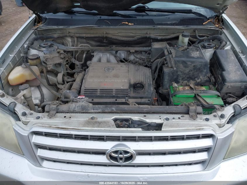 2003 Toyota Highlander V6 VIN: JTEHF21A830140477 Lot: 43544183
