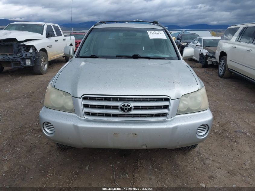 2003 Toyota Highlander V6 VIN: JTEHF21A830140477 Lot: 43544183