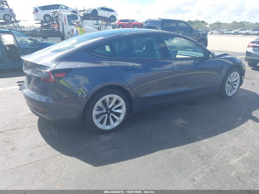 5YJ3E1EBXNF195032 2022 TESLA MODEL 3 photo no. 4