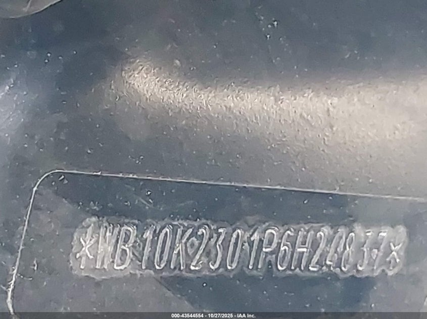 2023 BMW F 900 Xr VIN: WB10K2301P6H24837 Lot: 43544554