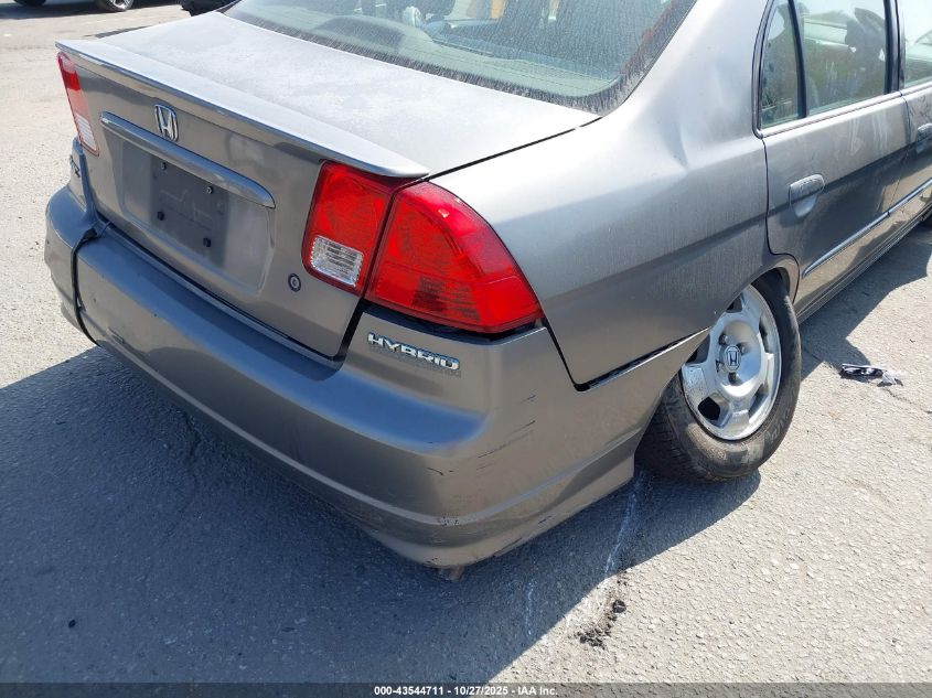 2004 Honda Civic Hybrid VIN: JHMES96604S022802 Lot: 43544711