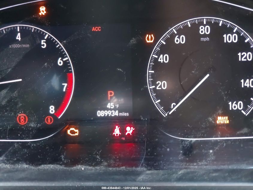 2019 Honda Accord Lx VIN: 1HGCV1F18KA114394 Lot: 43544843