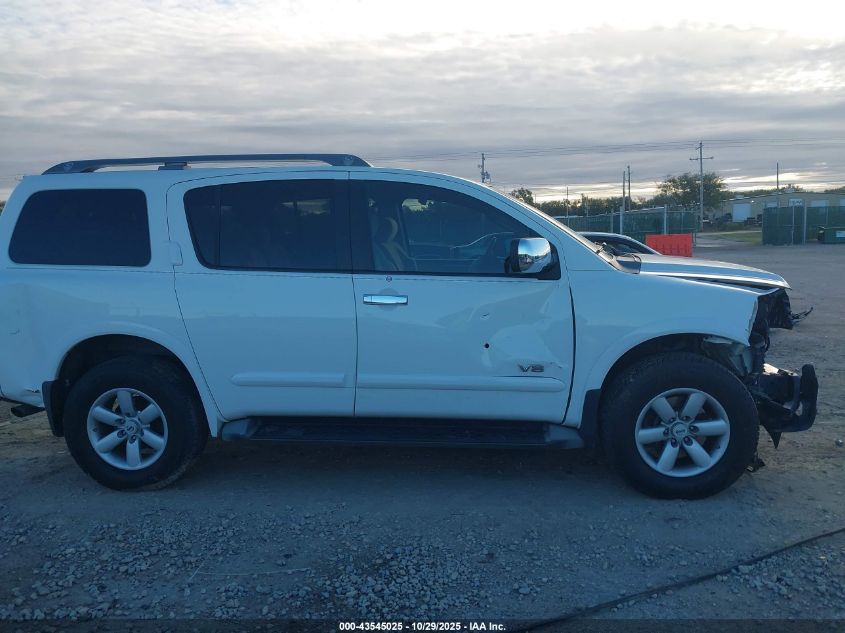 2009 Nissan Armada Se VIN: 5N1BA08C99N600855 Lot: 43545025