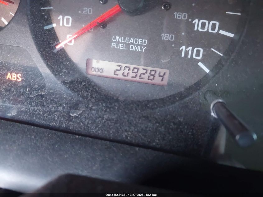 2000 Nissan Xterra Se/Xe VIN: 5N1ED28Y1YC595656 Lot: 43545137