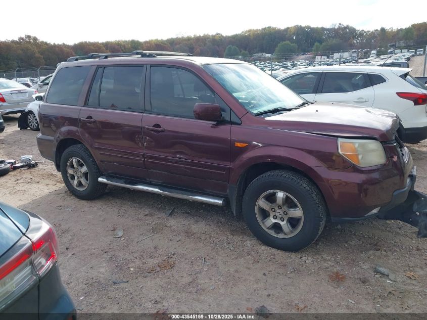 2007 Honda Pilot Ex-L VIN: 2HKYF18747H508218 Lot: 43545159
