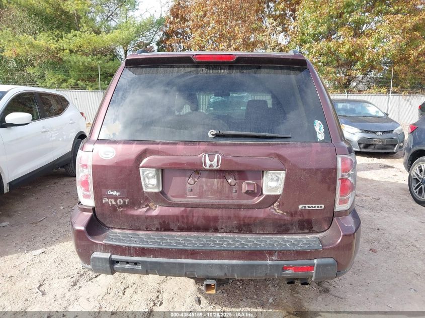 2007 Honda Pilot Ex-L VIN: 2HKYF18747H508218 Lot: 43545159