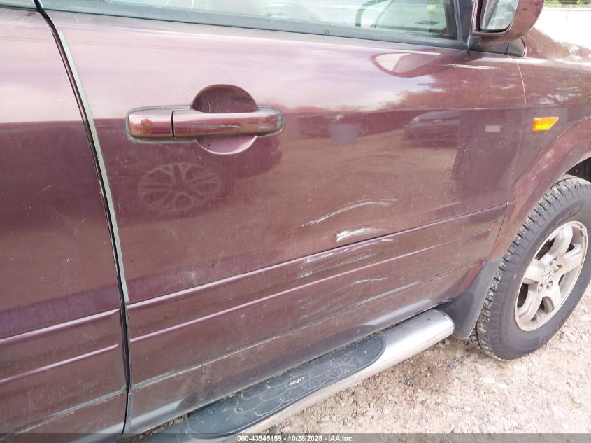 2007 Honda Pilot Ex-L VIN: 2HKYF18747H508218 Lot: 43545159