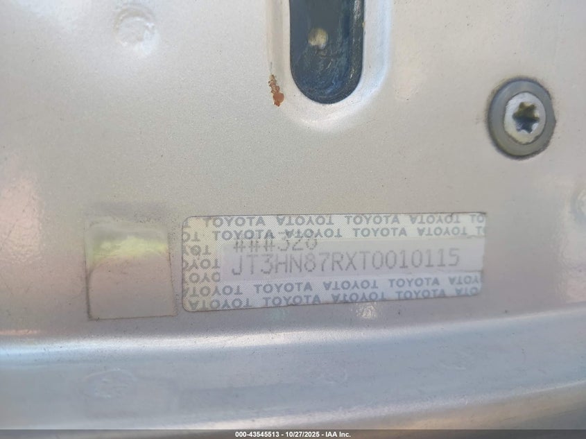 JT3HN87RXT0010115 1996 TOYOTA 4RUNNER photo no. 9