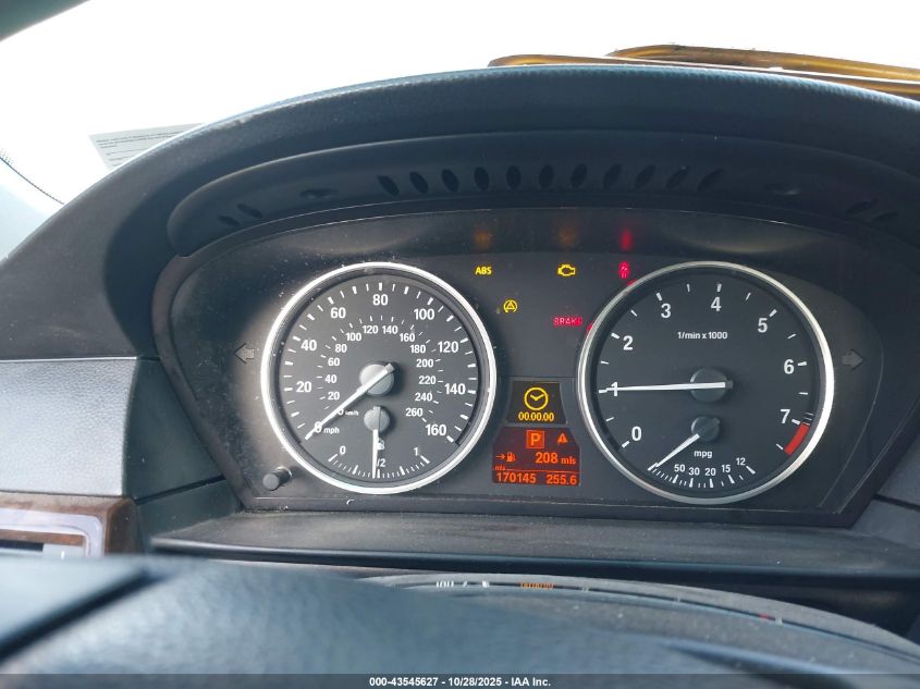 2008 BMW 528I VIN: WBANU53568CT02821 Lot: 43545627