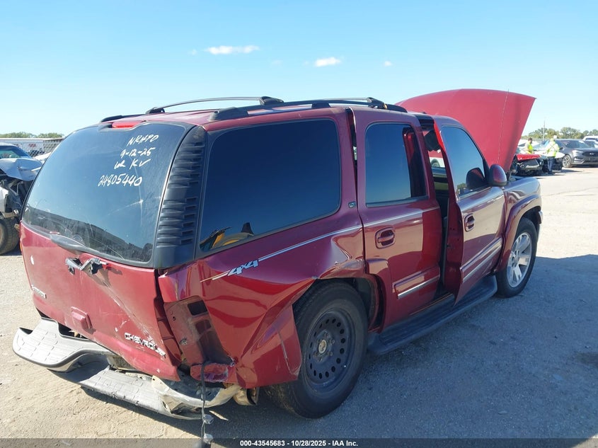 2004 Chevrolet Tahoe Lt VIN: 1GNEK13Z14R308044 Lot: 43545683