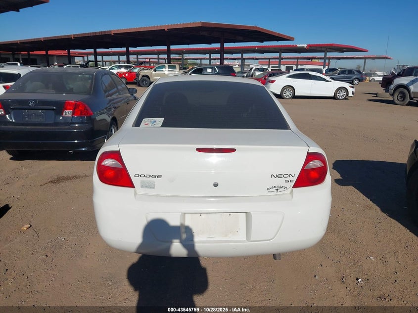 2003 Dodge Neon VIN: 1B3ES26C63D17002 Lot: 43545759