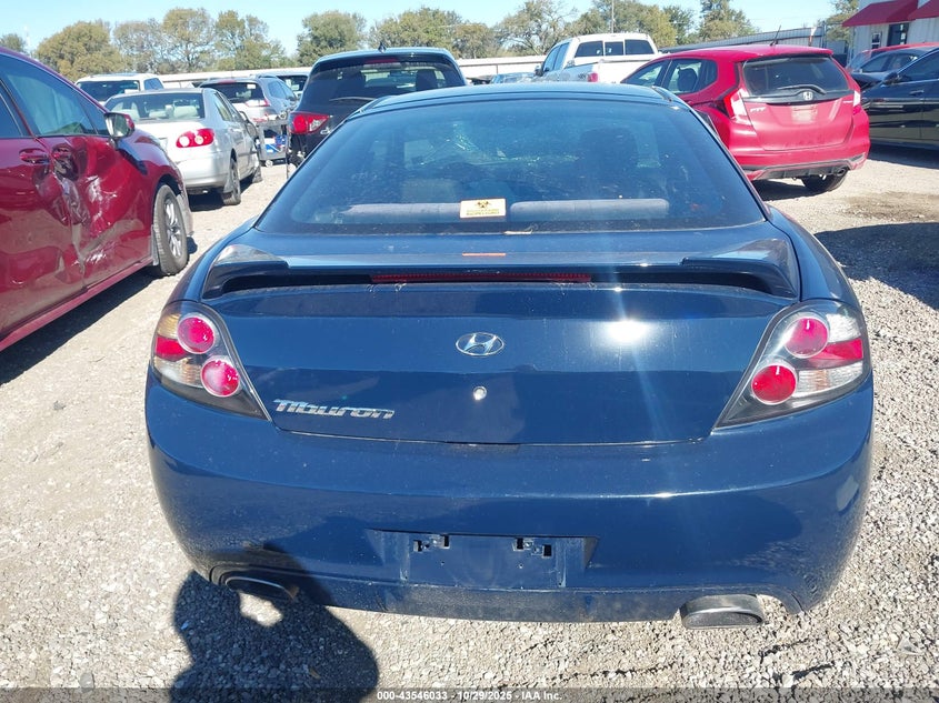 2008 Hyundai Tiburon Gs VIN: KMHHM66D48U292966 Lot: 43546033
