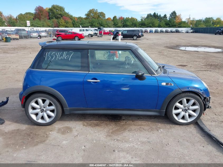 2006 Mini Cooper S VIN: WMWRE33516TJ37650 Lot: 43546167