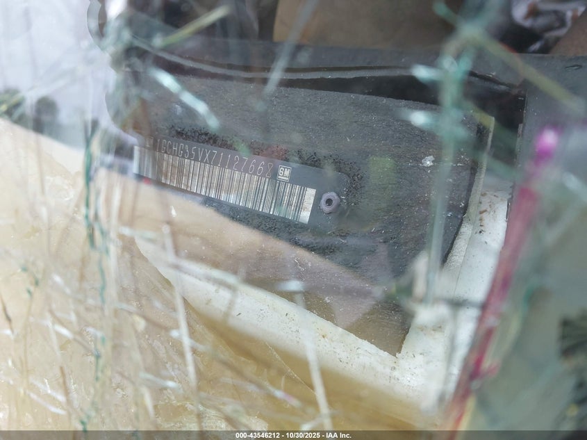 2007 Chevrolet Express Work Van VIN: 1GCHG35VX71127668 Lot: 43546212