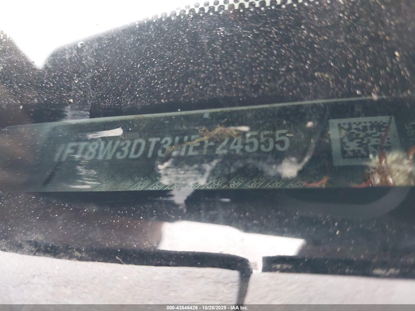 2017 Ford F-350 Xl VIN: 1FT8W3DT3HEF24555 Lot: 43546426