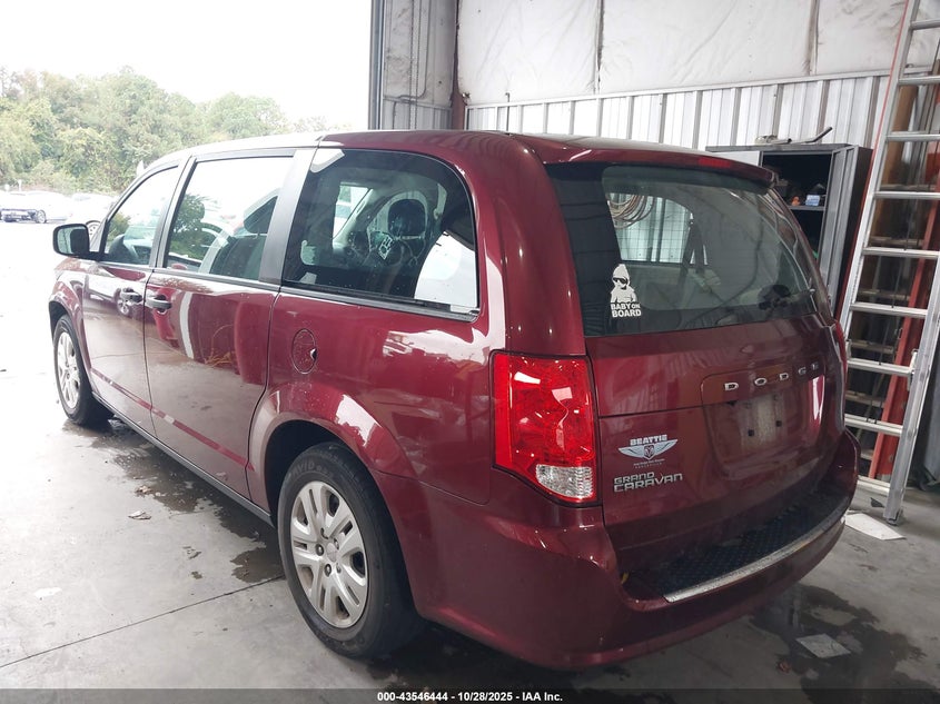 2019 Dodge Grand Caravan Cvp/Sxt VIN: 2C4RDGBG8KR636365 Lot: 43546444