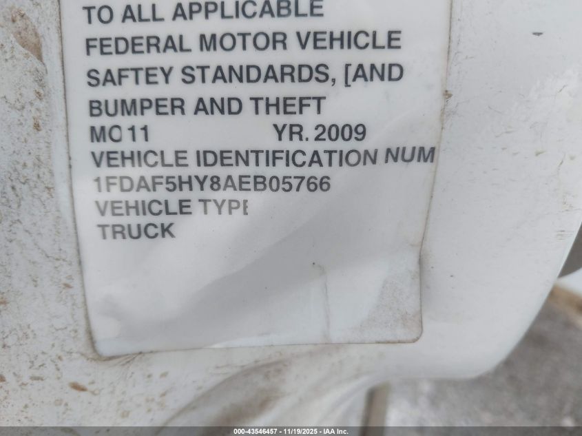 2010 Ford F-550 Chassis Xl/Xlt VIN: 1FDAF5HY8AEB05766 Lot: 43546457