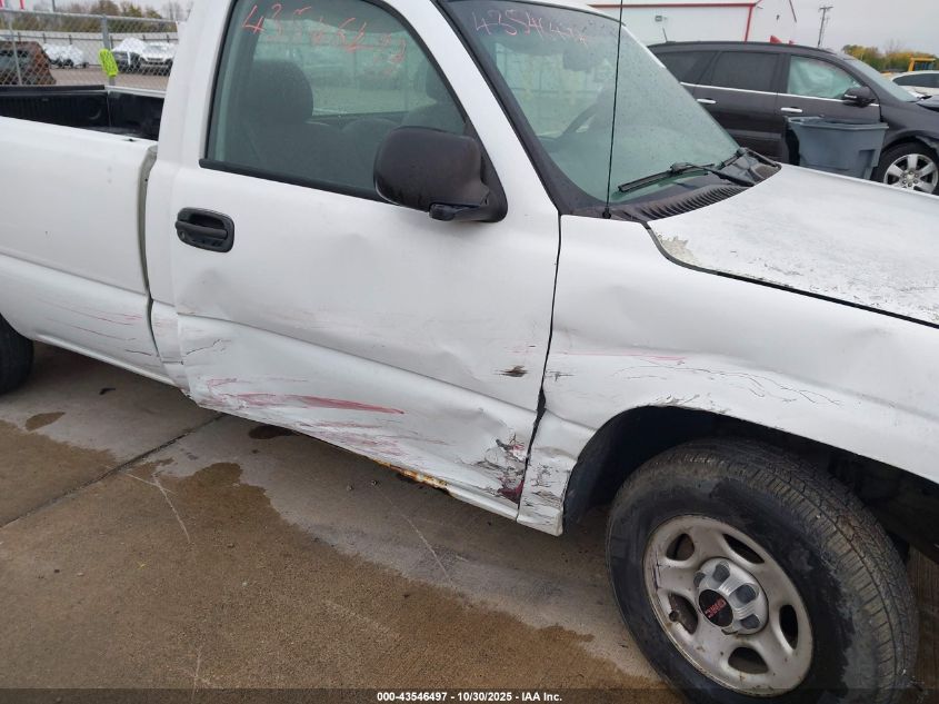 2004 GMC Sierra 1500 Work Truck VIN: 1GTEC14X94Z126076 Lot: 43546497