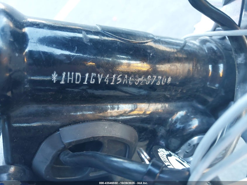 2010 Harley-Davidson Fxdc VIN: 1HD1GV415AC326780 Lot: 43546550