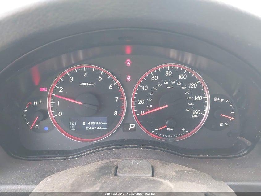 2009 Subaru Outback 2.5Xt Limited VIN: 4S4BP63C894322948 Lot: 43546613