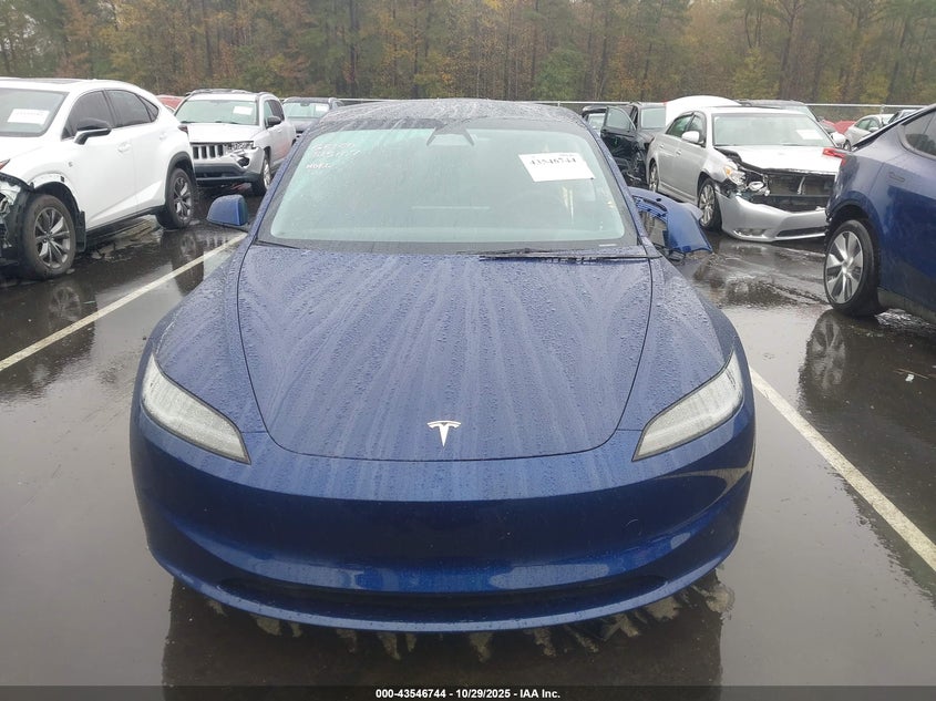 2024 Tesla Model 3 Long Range Dual Motor All-Wheel Drive VIN: 5YJ3E1EB8RF815107 Lot: 43546744